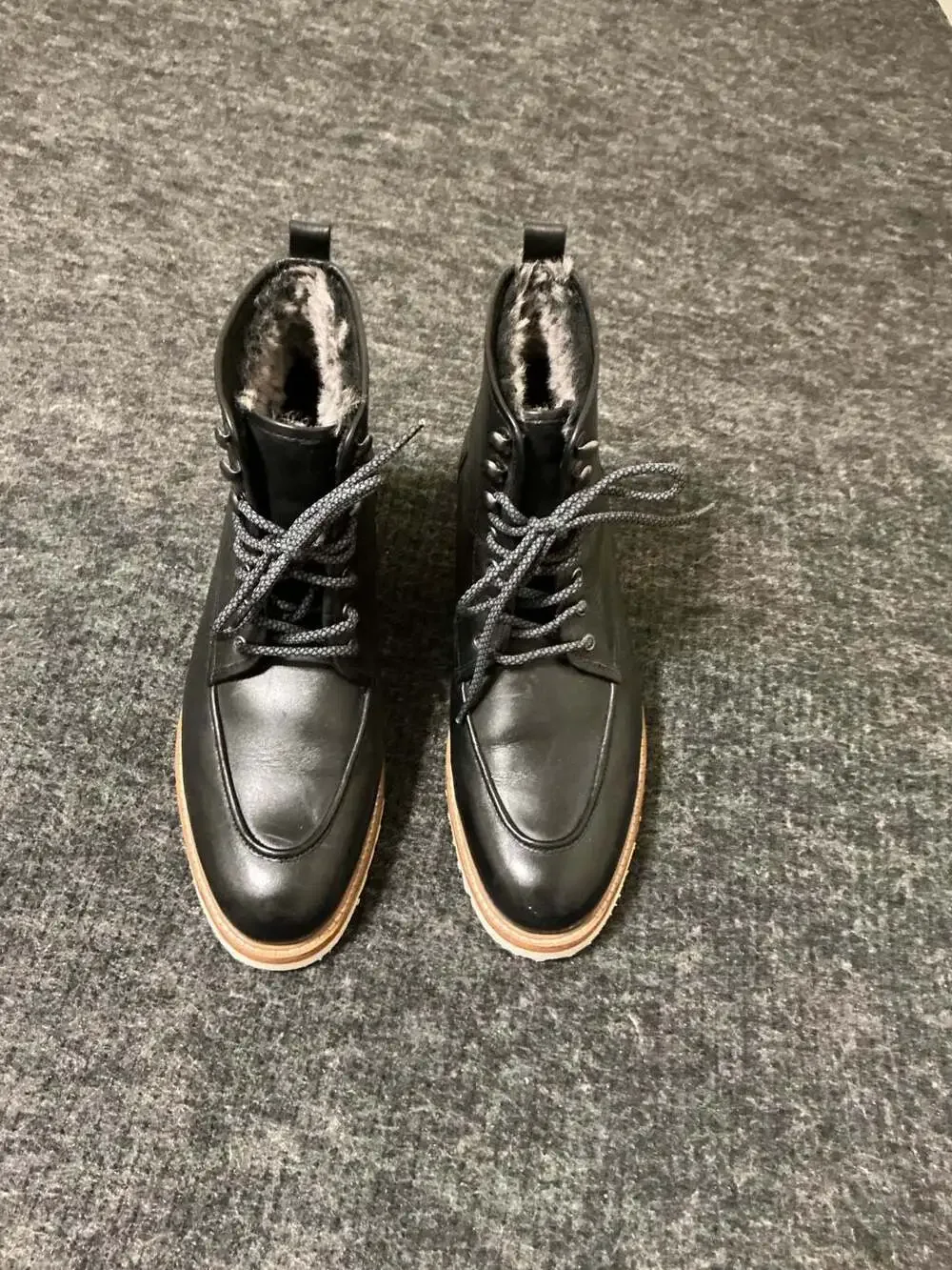 Vintage Foundry Co. Men's Jimara Faux Fur Lined Leather Boots, Style V1162